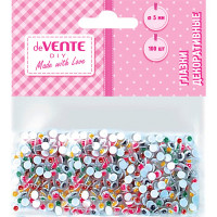 Набор для творчества Глазки декоративные 100 штук d-05 mm  ассорти deVENTE арт.8001120