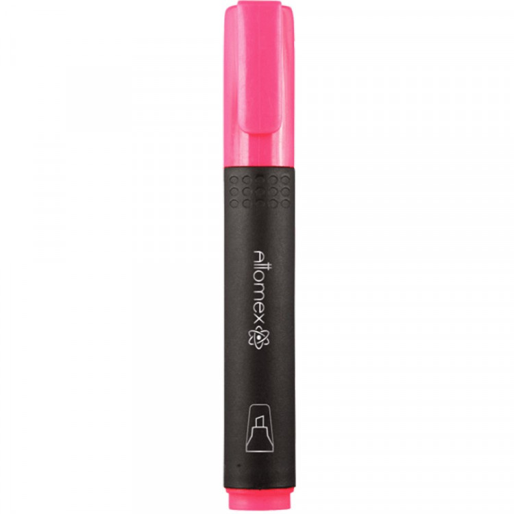 Текстовыделитель  Attomex 1-4мм скошенный розовый арт.5045303