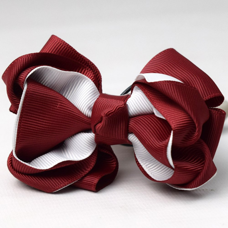 Резинка для волос Arco Carino арт.12-133 бордово-бежевый Резинка для волос Arco Carino арт.12-133 бордово-бежевый