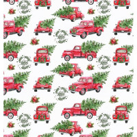 Бумага упаковочная 50*70см "Зимнее путешествие" арт.214-529