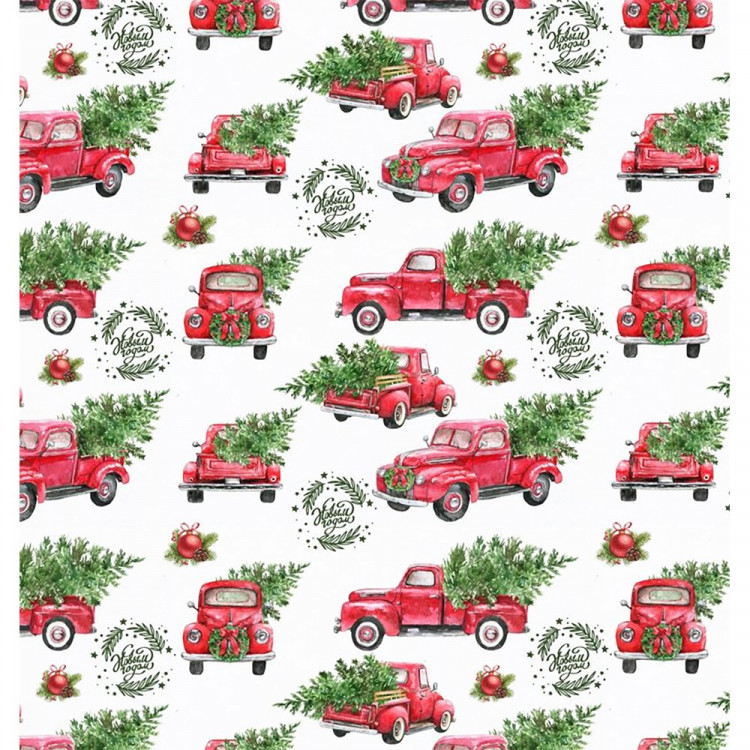 Бумага упаковочная 50*70см "Зимнее путешествие" арт.214-529 Бумага упаковочная 50*70см "Зимнее путешествие" арт.214-529