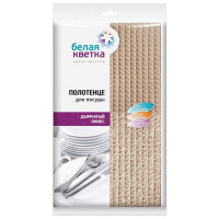 Салфетка универсальная микрофибра 40*60см Белая кветка "Дымчатый оникс"