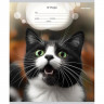 Тетрадь 12 листов линия (Prof-Press) Мордочки котиков цветная мелованная обложка ассорти арт.Т12-4877