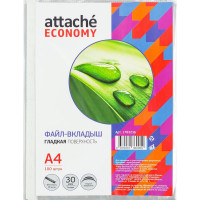 Папка-файл с бок. перфорац. А4 30мкм гладкие 100шт./уп. (Ст.30)