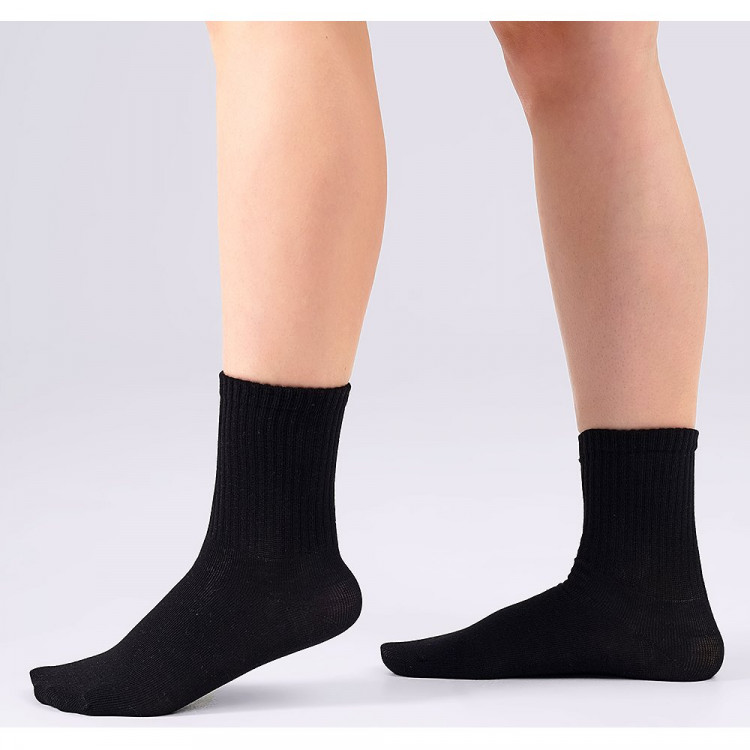 Носки детские для мальчика артикул С1450 80% хлопок, 18% полиамид, 2% эластан цвет черный (Clever)