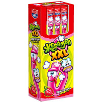 Жевательная конфета Жевамба XXL клубника с кислой пудрой 15гр (Ст.30)