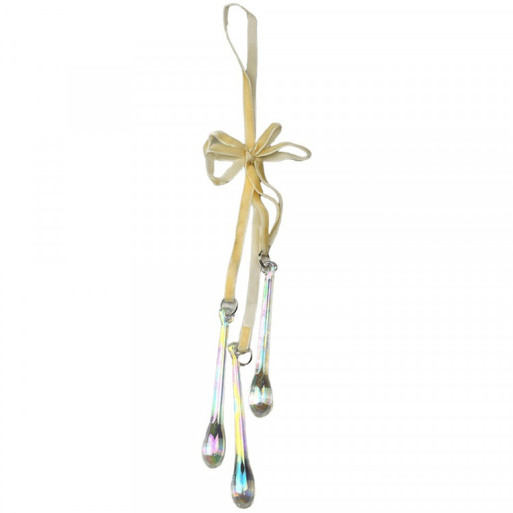 Украшение декор.подвеска "Капля" 34,5см 3шт связка, прозрачная арт.94857 Украшение декор.подвеска "Капля" 34,5см 3шт связка, прозрачная арт.94857