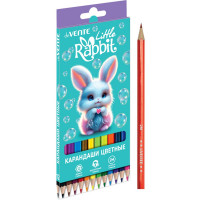 Карандаши цветные (deVENTE) Little Rabbit 12 цветов 2М 2,8 мм шестигранные арт.5022619
