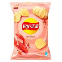 Чипсы Lays 70гр, potato chips spicy crayfish flavor, пряный рак (Ст.22)