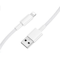 Кабель USB - Lightning BOROFONE BX117 Source, 1м, белый