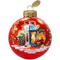 Шар стекло 08см "Волшебство огня" п/у арт.КУ-80-254032