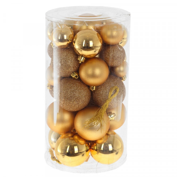 Набор шаров 06см 40шт/наб. "Рапсодия" цв.золото арт.722962