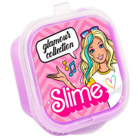 Игрушка Лизун Slime (Волшебный мир) Glamour collection сиреневый с шариками 60г арт.SLM178