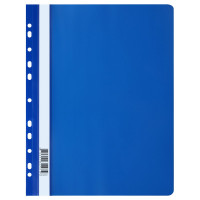 Папка скоросшиват. А4 с перфорацией 120мкм синий арт.355678 (Ст.50)