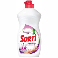 Моющее средство для посуды Sorti 450мл Бальзам с витамином Е (ст.20)