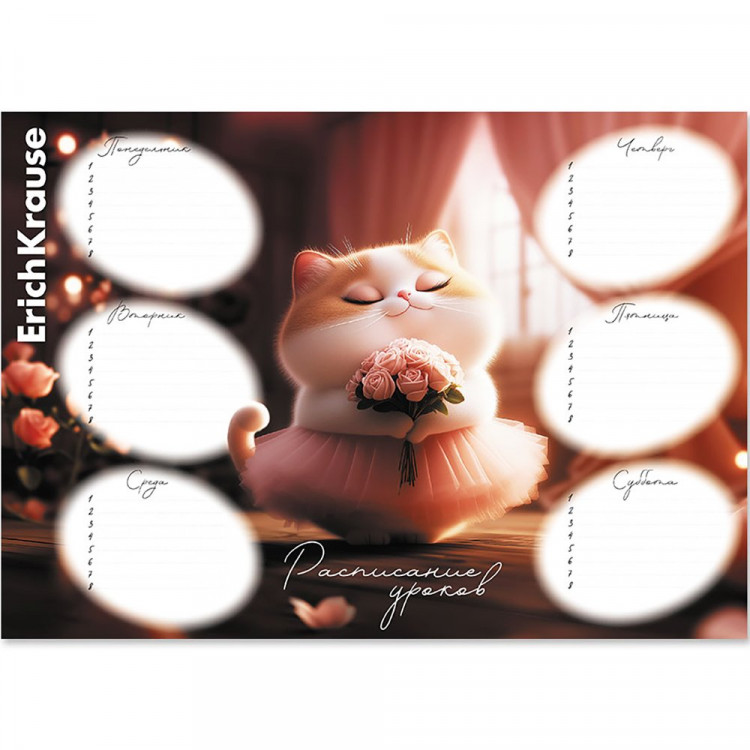 Расписание уроков А4 (ErichKrause) Прима-кошка арт.65307