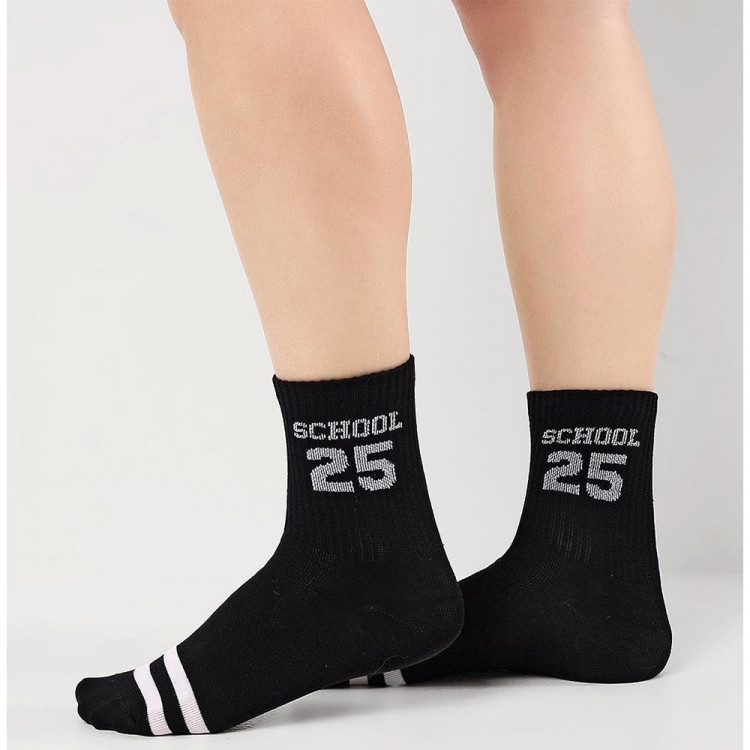 Носки детские для мальчика артикул С15803  80% хлопок, 18% полиамид, 2% эластан цвет черный (Clever)