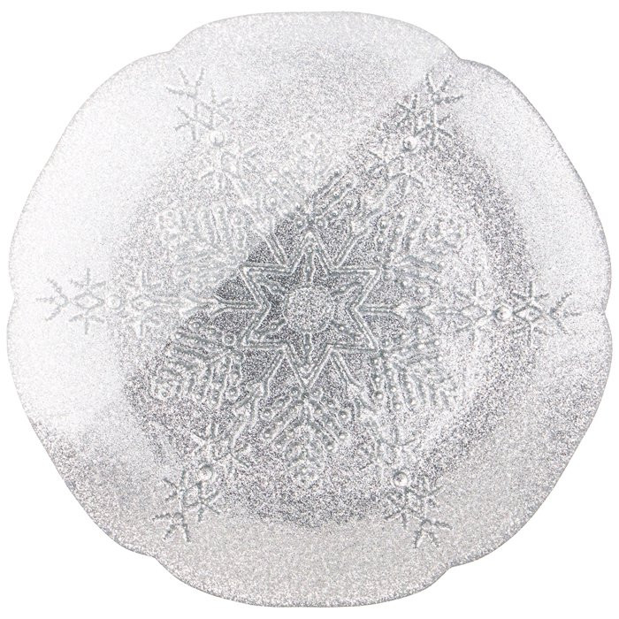 Блюдо "SNOWFLAKE.SILVER" 21см серебро арт.339-234