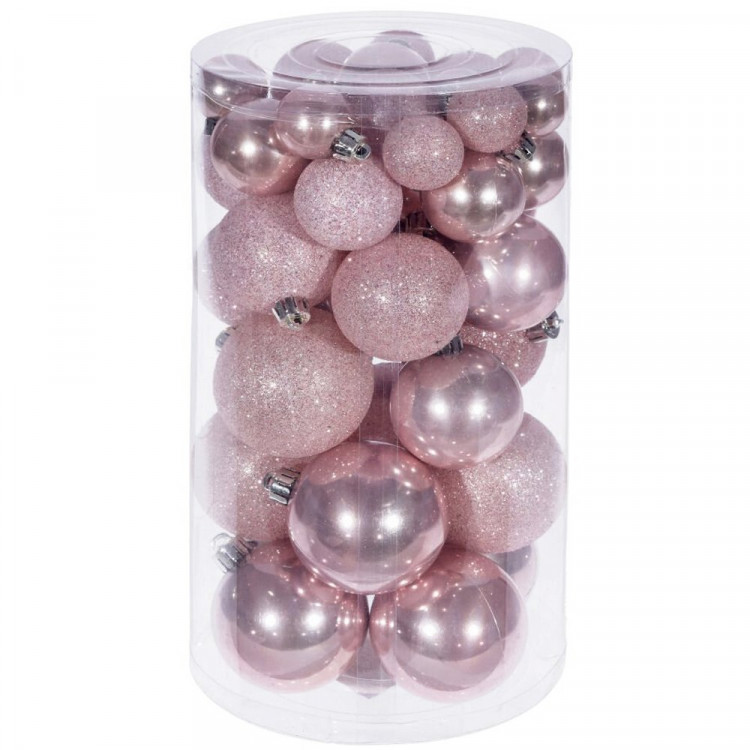 Набор шаров 06см 40шт/наб. "Рапсодия" цв.розовый арт.722959