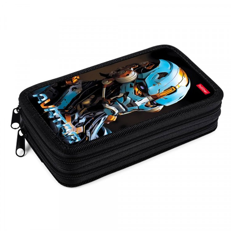 Пенал 2 отделения Hatber Аватар 190х110мм глянцевая ламинация с таблицей умножения арт.NPn_47090