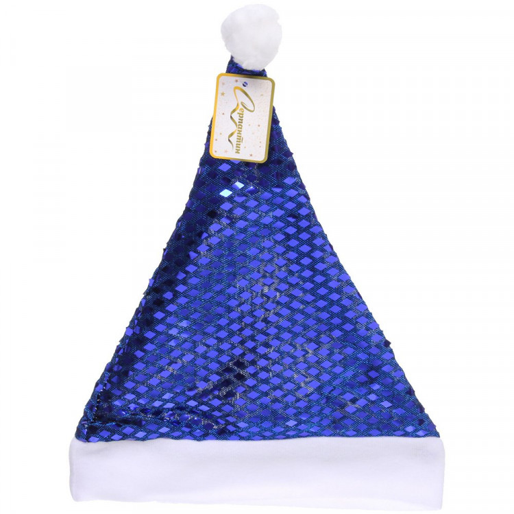 Колпак карнавальный "Новогодний.Волшебство" цв.синий арт.182-463