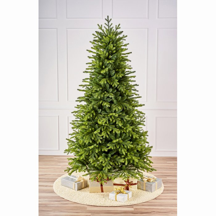 Елка 220см "Венская" (хвоя литая+ПВХ, ветки отгибные, подставка металл.) арт.ЕВНС 22