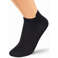 Носки детские для девочки арт.С184 р.20-22 80% хлопок, 18% полиамид, 2% эластан цвет черный (Clever)