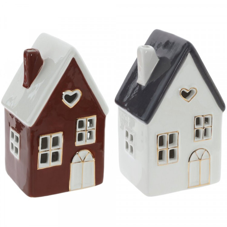 Статуэтка декоративная "Домик" 14см с подсветкой 2 вида арт.821525 Статуэтка декоративная "Домик" 14см с подсветкой 2 вида арт.821525