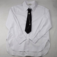 Блузка для девочки (Kevin Young) длинный рукав цвет белый арт.R105081 размерный ряд 34/134-44/164 Блузка для девочки (Kevin Young) длинный рукав цвет белый арт.R105081 размерный ряд 34/134-44/164