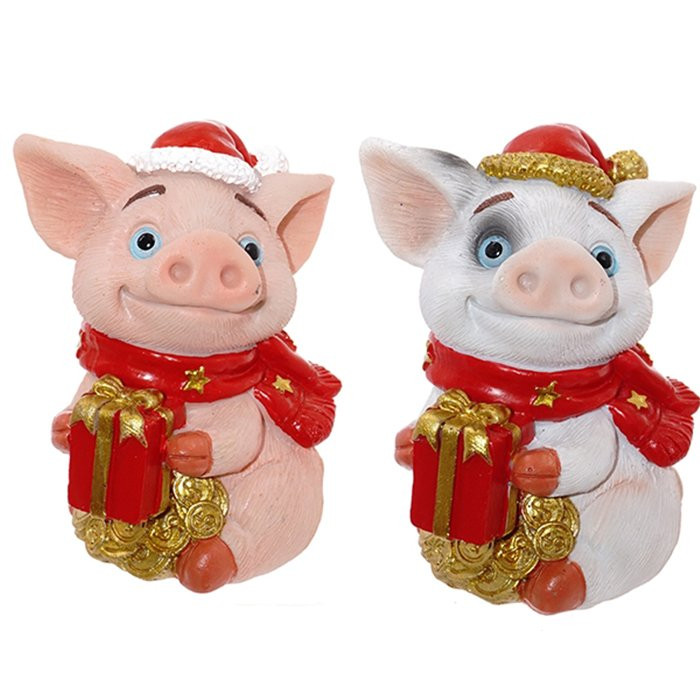 Статуэтка символ года Свинка 8см ассортимент арт.722160 Статуэтка символ года Свинка 8см ассортимент арт.722160