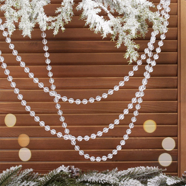 Украшение декоративное "Бусы" 200см "Волшебная капля" d-10мм прозрачн. арт.259-234 Украшение декоративное "Бусы" 200см "Волшебная капля" d-10мм прозрачн. арт.259-234