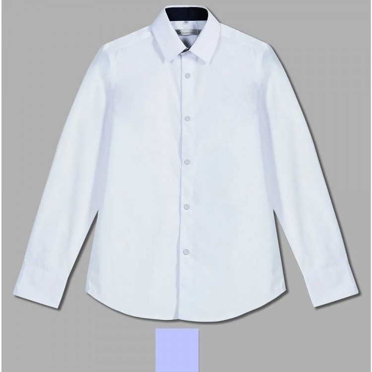 Сорочка детская с длинным рукавом цвет лавадово-голубой Делорас арт.C71494N на кнопках Сорочка детская с длинным рукавом цвет лавадово-голубой Делорас арт.C71494N на кнопках