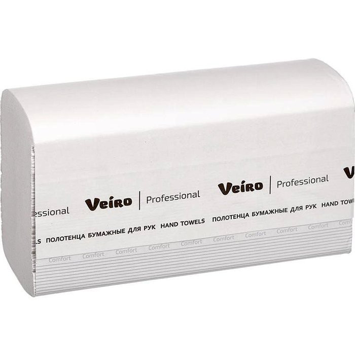 Полотенце бумажное Z-сложение 2-х слойное 200л. Viero арт.Z22-200/KZ202 (21,3*22,5)