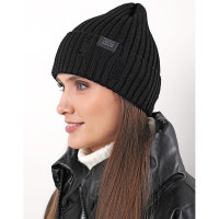 Шапка демисезонная для девочки (CLEVER) арт.444209ха размер 54-56 цвет черный Шапка демисезонная для девочки (CLEVER) арт.444209ха размер 54-56 цвет черный
