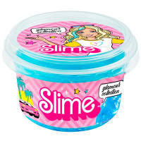 Игрушка Лизун Slime (Волшебный мир) Glamour collection clear голубой 100г арт.SLM185