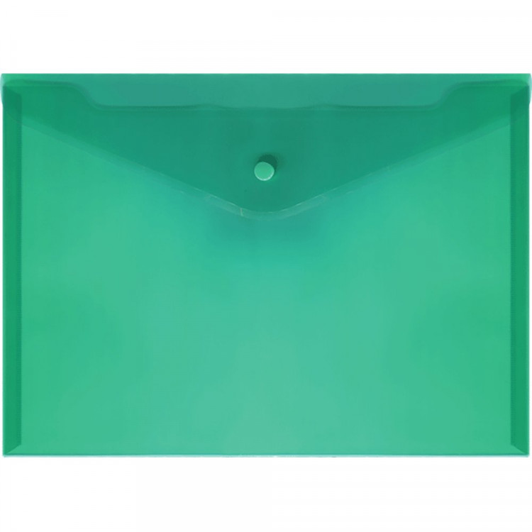 Папка-конверт на кнопке А4(235*325) 180мкм deVENTE зеленый арт.3071408 (Ст.100/1000)