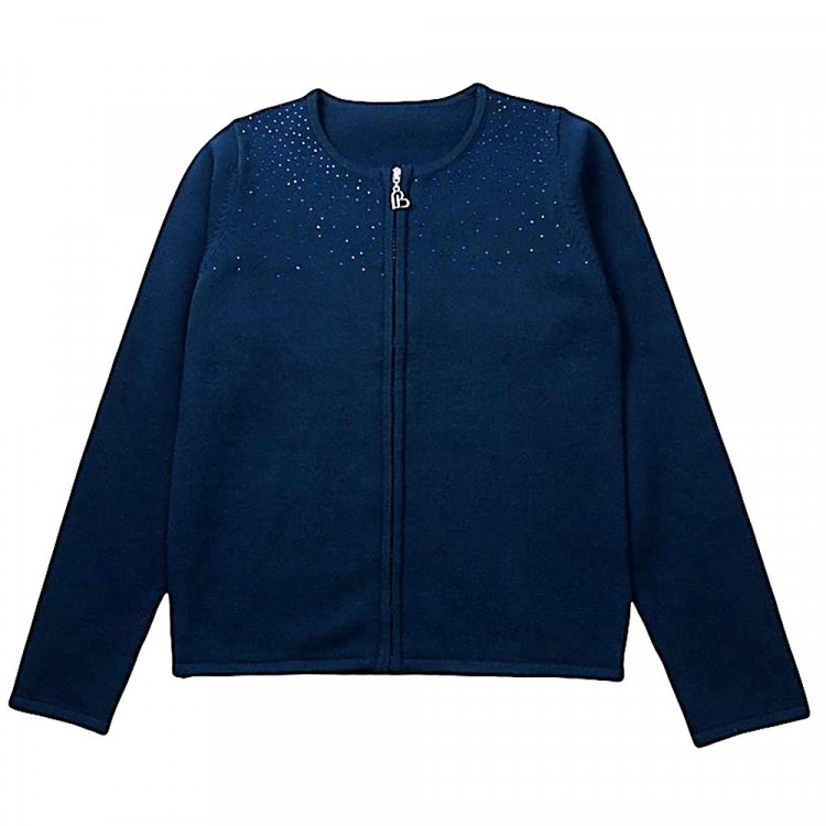 Кардиган для девочки (Malini) артикул GK297TV цвет синий Кардиган для девочки (Malini) артикул GK297TV цвет синий