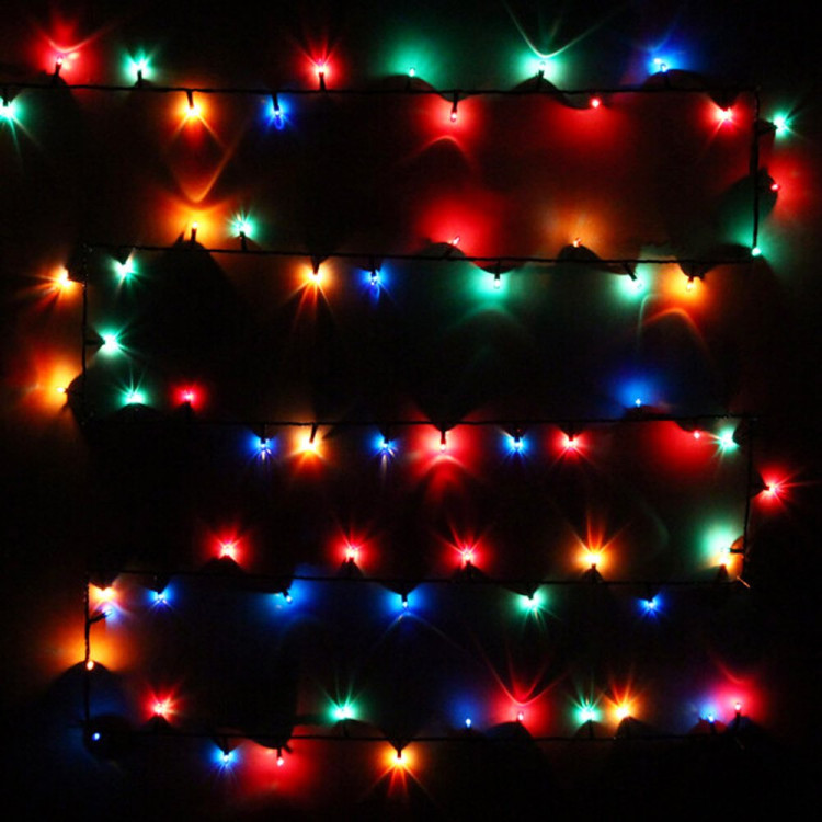 Гирлянда эл.д/дома 09м 180LED "MINI" цв.мульти 8реж (зеленый провод) IP-20 арт.196-156
