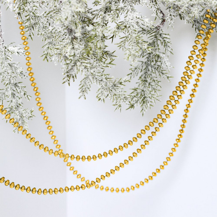 Украшение декоративное "Бусы" 200см "Жемчуг" d-6,8мм цв.золото арт.556-207 Украшение декоративное "Бусы" 200см "Жемчуг" d-6,8мм цв.золото арт.556-207