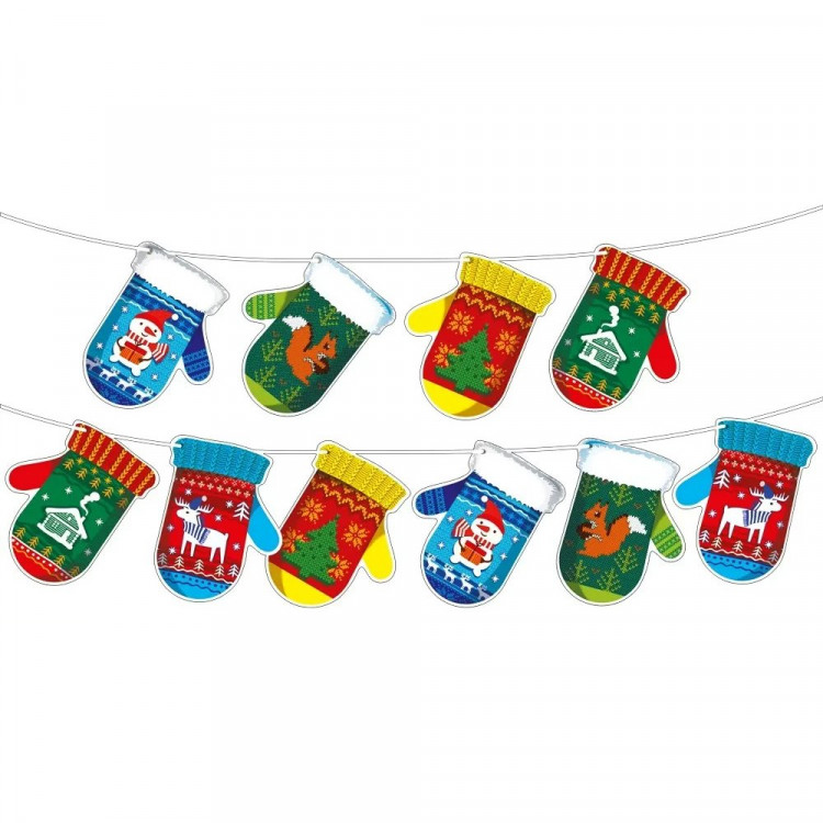 Набор д/оформления "Волшебные варежки" А4 10шт/наб. + атласная лента арт.79437 Набор д/оформления "Волшебные варежки" А4 10шт/наб. + атласная лента арт.79437