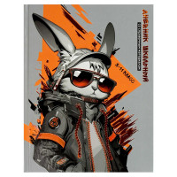 Дневник для старших классов твердая обложка Феникс Крутой кролик глянцевая ламинация арт.69725