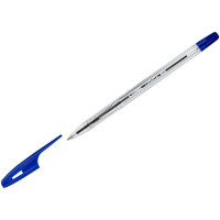 Ручка шариковая прозрачный корпус (Стамм) "Орбита 100" синий, 0,7мм арт.РШ-30030 (Ст.96)