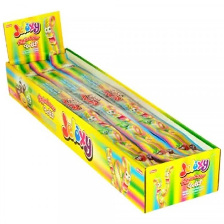 Жевательный мармелад кислая лента Джелекси 15гр Раинбов Радуга (Ст.60)