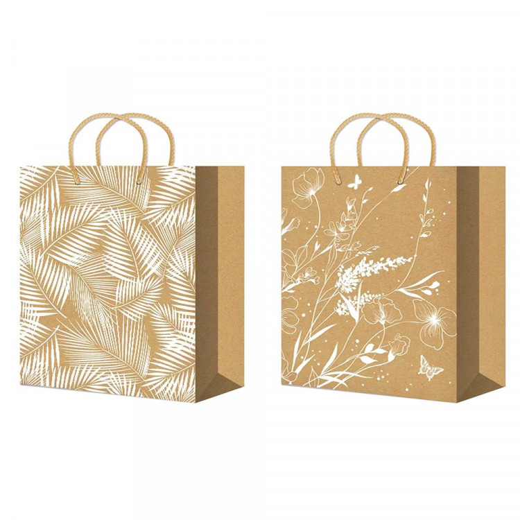 Пакет бумажный с ручкой "Крафт" 26*33+14см арт.ПБР62445