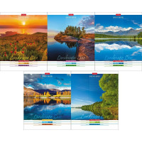 Тетрадь А5 линия 48 листов скоба (Hatber) Пейзажи арт 48Т5В2