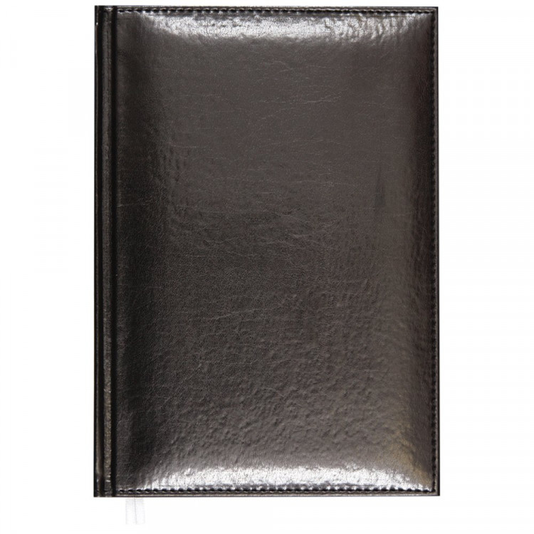 Ежедневник А5 2026 к/з Attomex "Visa" черный, 168л, 2 ляссе арт.2332628 (Ст.12/24)