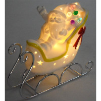 Статуэтка декоративная "Сани" 15,5см с подсветкой фарфор арт.86817