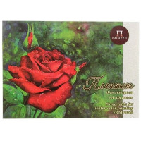 Планшет для акварели А3 20 листов 200гр (Лилия Холдинг) Алая роза с тиснением Скорлупа арт ПЛАР/А3