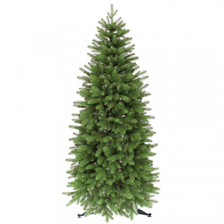 Елка 120см (хвоя 100% литая, ветки отгибные, подставка пластик) "Афина" стройная арт.1037612