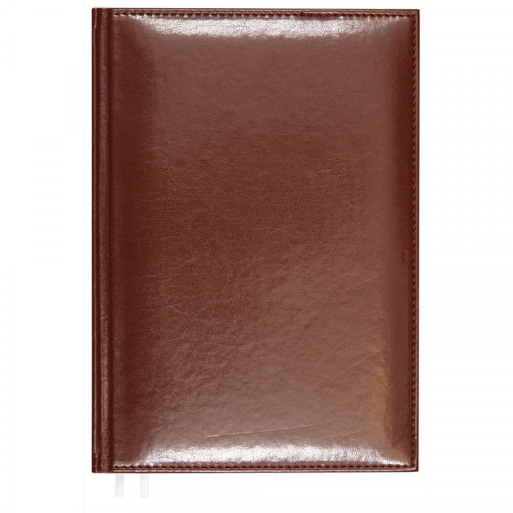 Ежедневник А5 2026 к/з Attomex "Visa" коричневый, 168л, 2 ляссе арт.2332629 (Ст.12/24)